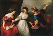 Angelica Kauffmann Self-portrait Hesitating between the Arts of Music and Painting USA oil painting artist